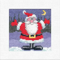 Heritage Santa Christmas Christmas Card Making Cross Stitch Kit