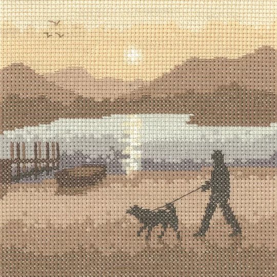 Image 1 of Heritage Sunset Stroll - Evenweave Cross Stitch Kit