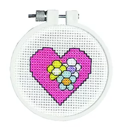 Janlynn Heart Cross Stitch Kit