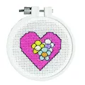 Image of Janlynn Heart Cross Stitch Kit