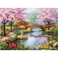 Image of Dimensions Japanese Garden Cross Stitch Kit