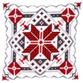 Image of Vervaco Snowflake Cushion Christmas Cross Stitch Kit