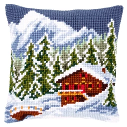 Vervaco Snow Landscape Cushion Christmas Cross Stitch Kit