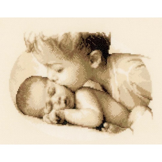 Image 1 of Vervaco Brotherly Love Cross Stitch Kit