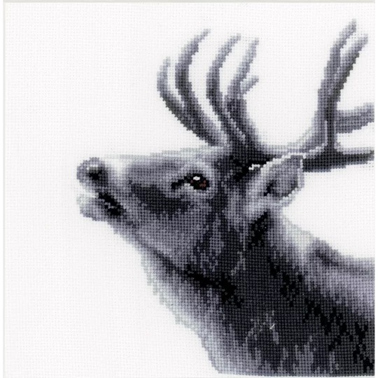 Image 1 of Vervaco Roaring Deer Cross Stitch Kit
