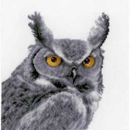 Vervaco Grey Owl Cross Stitch Kit