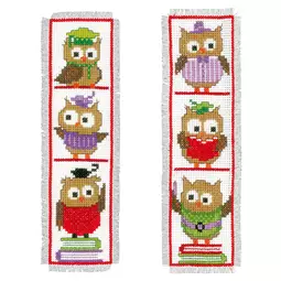 Vervaco Clever Owls Bookmarks (2) Cross Stitch Kit