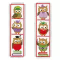 Image of Vervaco Clever Owls Bookmarks (2) Cross Stitch Kit