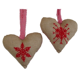 Anette Eriksson Christmas Heart Decorations Cross Stitch Kit