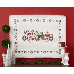 Anette Eriksson Merry Christmas Blanket Cross Stitch Kit