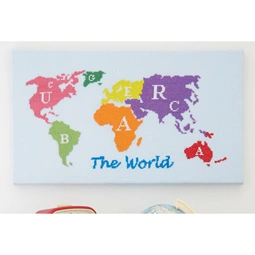 Anette Eriksson Map of the World Cross Stitch Kit