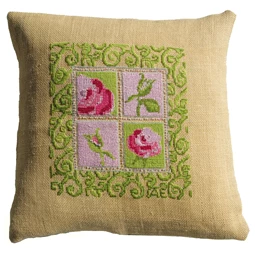 Anette Eriksson Cottage Chic Value Cushion Front Cross Stitch Kit