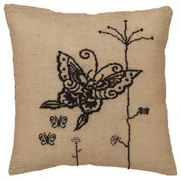 Anette Eriksson Butterfly Premium Cushion Kit Cross Stitch