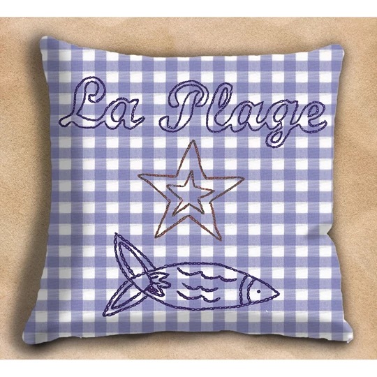 Image 1 of Anette Eriksson La Plage Premium Cushion Kit Embroidery
