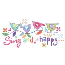 Stitching Shed Sing and be Happy Cross Stitch Kit