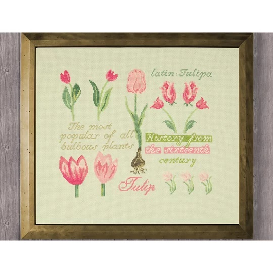 Image 1 of Anette Eriksson Tulip Sampler Cross Stitch Kit