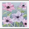 Image of Derwentwater Designs Purple Anemones Long Stitch Kit