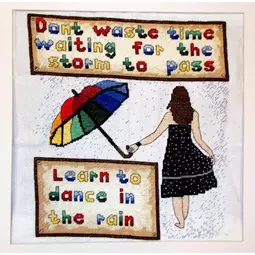 Emma Louise Art Stitch Dance in the Rain Cross Stitch Kit