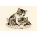Image of Vervaco Three Little Kittens Cross Stitch