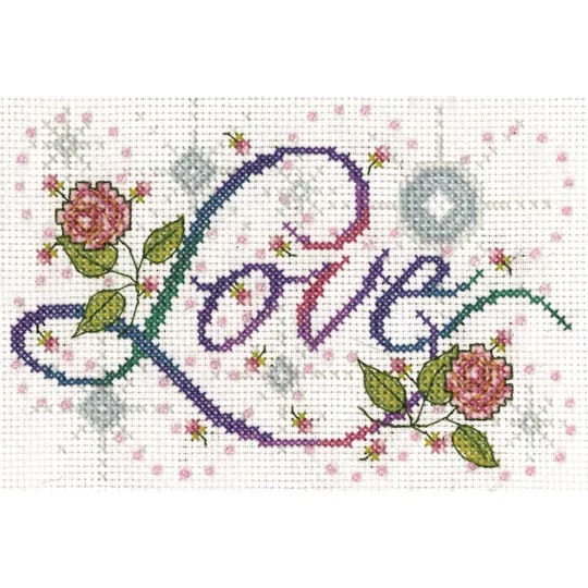 Image 1 of Design Works Crafts Love Cross Stitch Kit