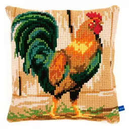 Vervaco Rooster Cushion Cross Stitch Kit