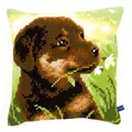 Image of Vervaco Rottweiler Puppy Cushion Cross Stitch Kit
