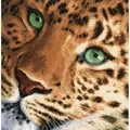 Image of Lanarte Leopard - Evenweave Cross Stitch Kit