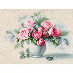 Luca-S Etude with Roses Cross Stitch Kit