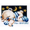 Image of Pako Sleepy Teddy - Boy Cross Stitch Kit