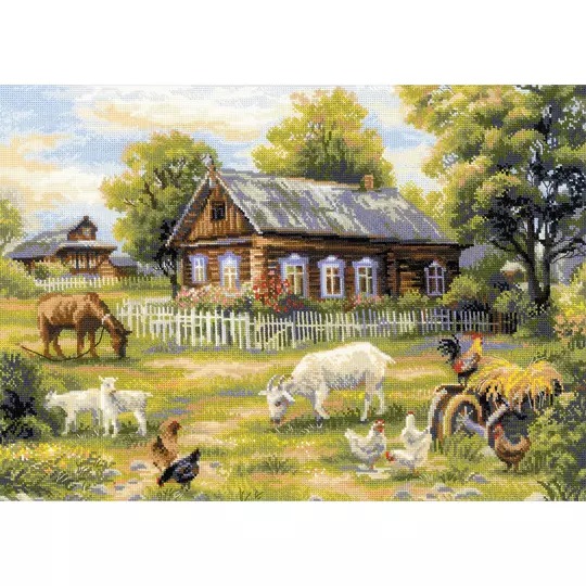 Image 1 of RIOLIS Afternoon in the Country Cross Stitch Kit