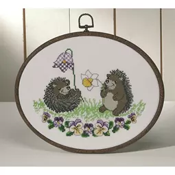 Permin Hedgehogs Cross Stitch Kit