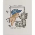 Image of Permin Teddy Boy Birth Record Cross Stitch Kit