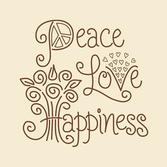 Image 1 of Janlynn Peace Love Happiness Embroidery Kit