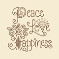 Image of Janlynn Peace Love Happiness Embroidery Kit