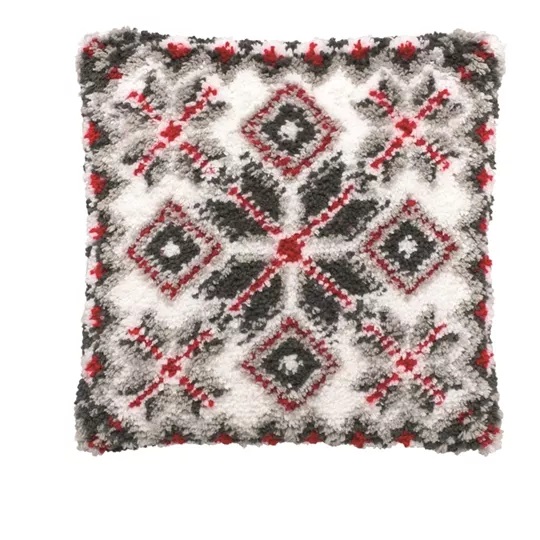 Image 1 of Pako Snowflake Latch Hook Cushion Kit