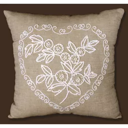 Design Works Crafts Heart Candlewick Pillow Wedding Sampler Embroidery Kit