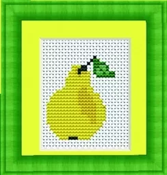 Luca-S Pear Mini Cross Stitch Kit