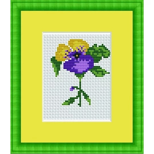 Image 1 of Luca-S Violet Mini Kit Cross Stitch