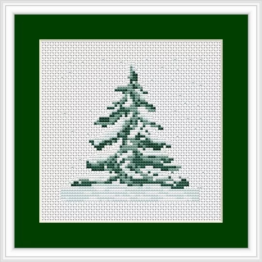 Image 1 of Luca-S Christmas Tree Mini Kit Cross Stitch