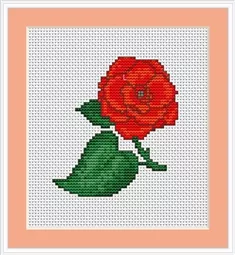 Luca-S Rose Mini Cross Stitch Kit