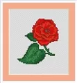 Image of Luca-S Rose Mini Cross Stitch Kit