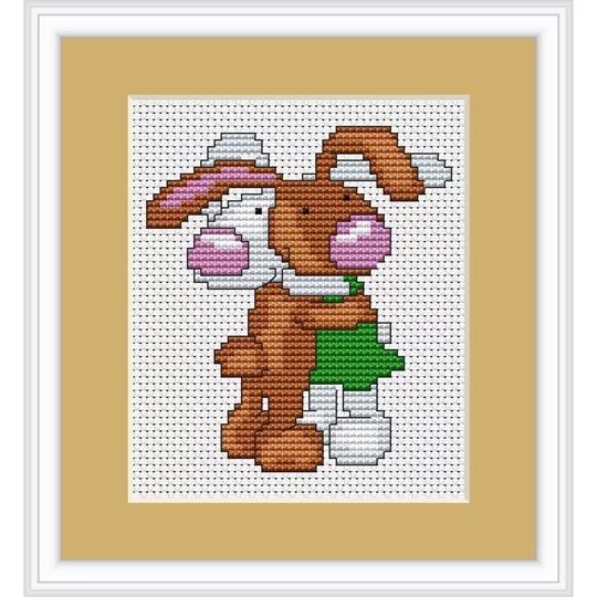 Image 1 of Luca-S Bunnies Mini Kit Cross Stitch