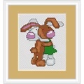 Image of Luca-S Bunnies Mini Kit Cross Stitch