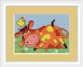 Image of Luca-S Cow Mini Cross Stitch Kit