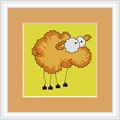 Image of Luca-S Comic Sheep Mini Kit Cross Stitch
