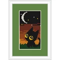 Image of Luca-S Cat Night Mini Kit Cross Stitch
