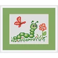 Image of Luca-S Caterpillar Mini Kit Cross Stitch