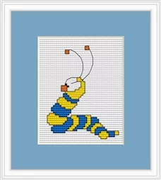 Luca-S Worm Cross Stitch Kit