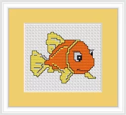 Luca-S Goldfish Mini Cross Stitch Kit