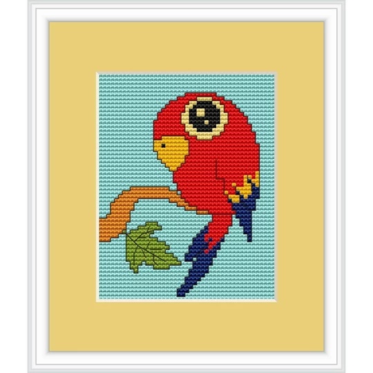 Image 1 of Luca-S Parrot Mini Kit Cross Stitch